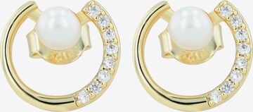 Akzent Earrings '"Nicki" aus 925 Sterlingsilber, rhodiniert, langlebig' in Gold: front
