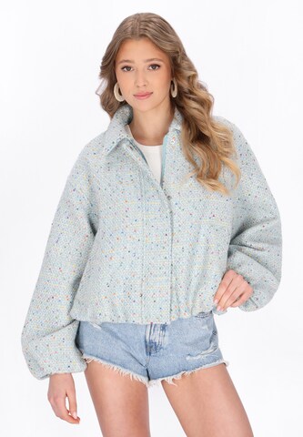 IZIA Tussenjas in Blauw: voorkant