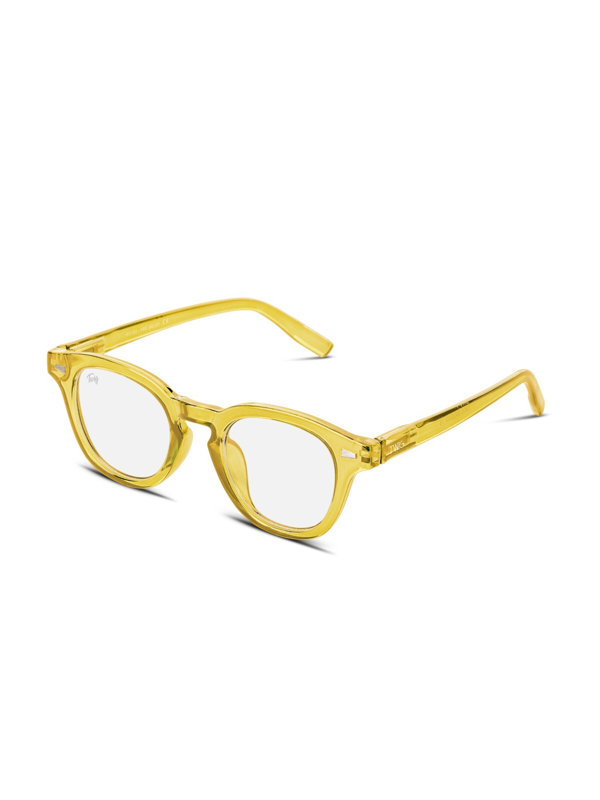 TWIG Concept Milano Glasses 'Bauman BlueLight' in Yellow