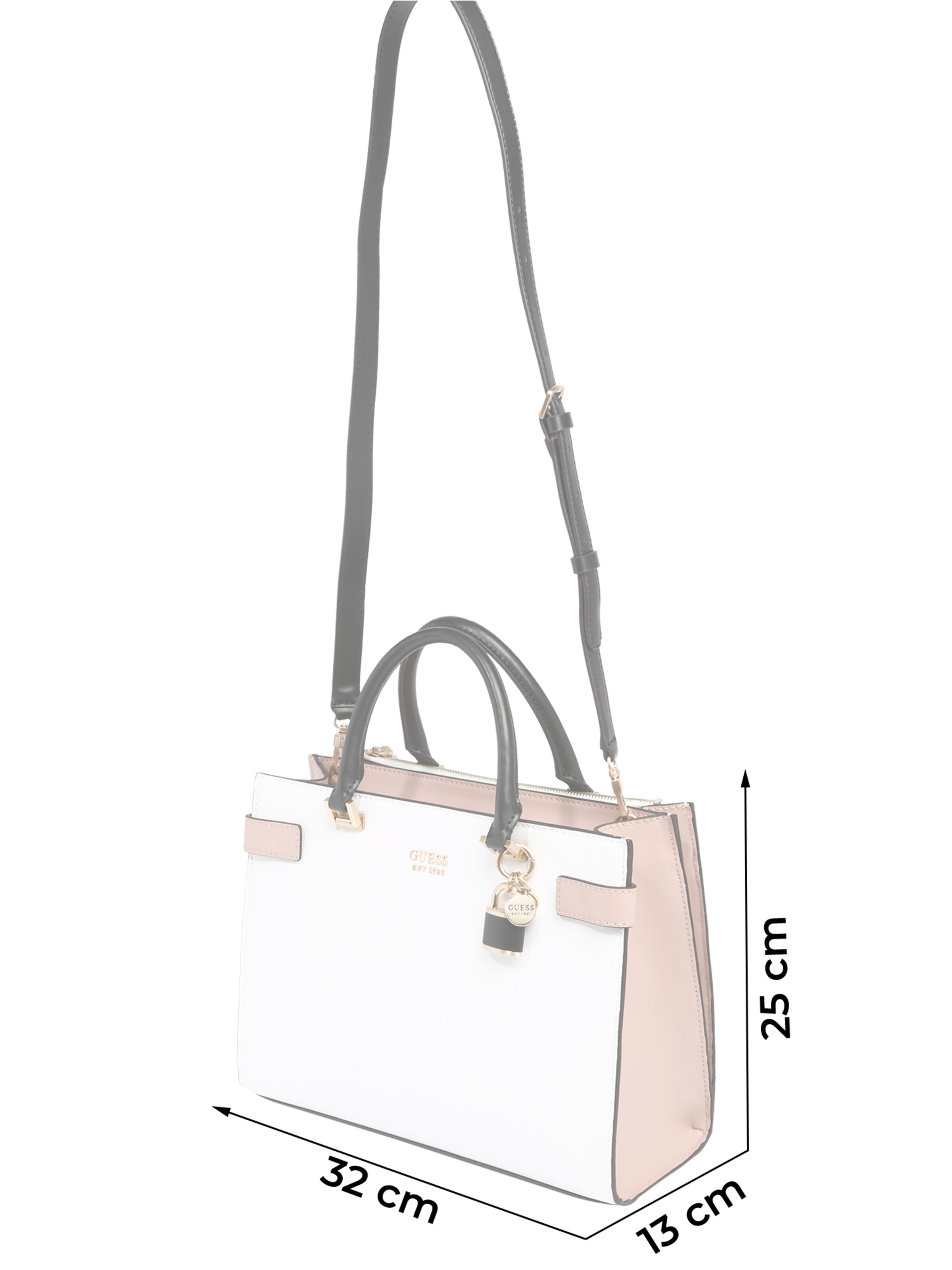 Frauen Taschen & Rucksäcke GUESS Handtasche 'Atene' in Weiß - QR35964