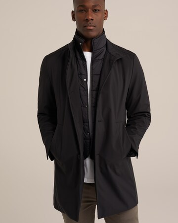 Manteau mi-saison WE Fashion en noir : devant