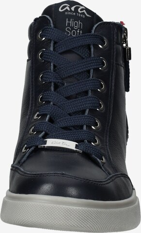 ARA Lace-Up Ankle Boots in Blue