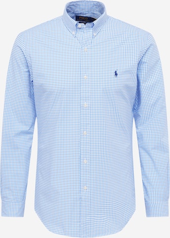 Chemise Polo Ralph Lauren en bleu : devant