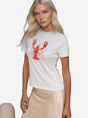 Hiccup Shirt in Wit: voorkant