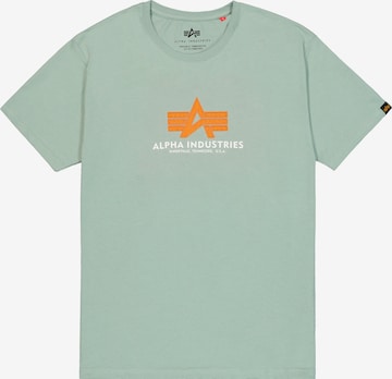 Tricou de la ALPHA INDUSTRIES pe verde: față