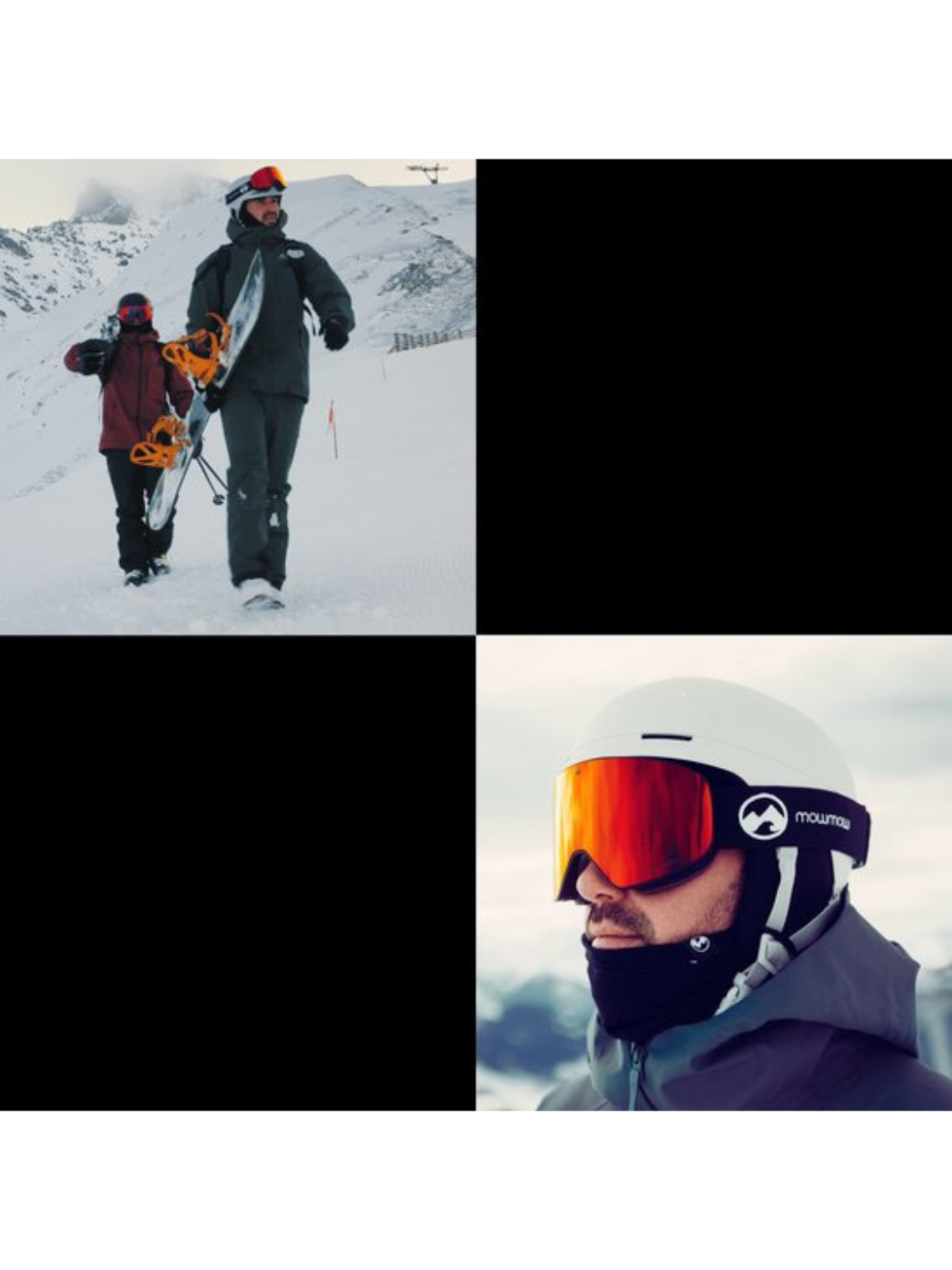 Mowmow Sports glasses 'MowMow STEALTH Ski Goggles - Photochromic Lens - ECO: Bioresin Frame & Recycled - UV400 - Unisex' in Gold