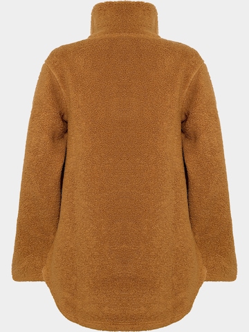 Didriksons Fleece jas in Bruin