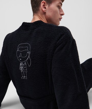 Karl Lagerfeld - Albornoz largo 'Ikonik 2.0' en negro