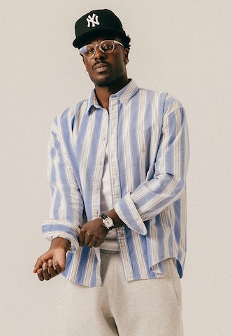 BLKVIS - Ajuste regular Camisa en azul: frente