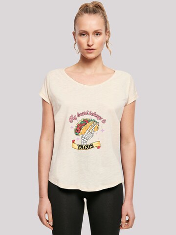 F4NT4STIC Shirt in Beige: front