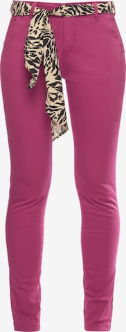 Le Temps Des Cerises Chino 'DYLI' in Roze: voorkant