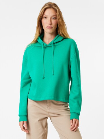 PIECES Sweatshirt 'PCChilli' in Grün: Vorderseite