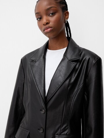 Bershka Between-seasons coat in Black