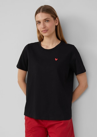 T-shirt s.Oliver en noir : devant
