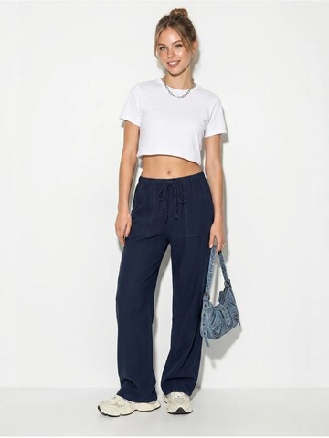 Bianco Lucci Wide leg Trousers 'Hose' in Blue