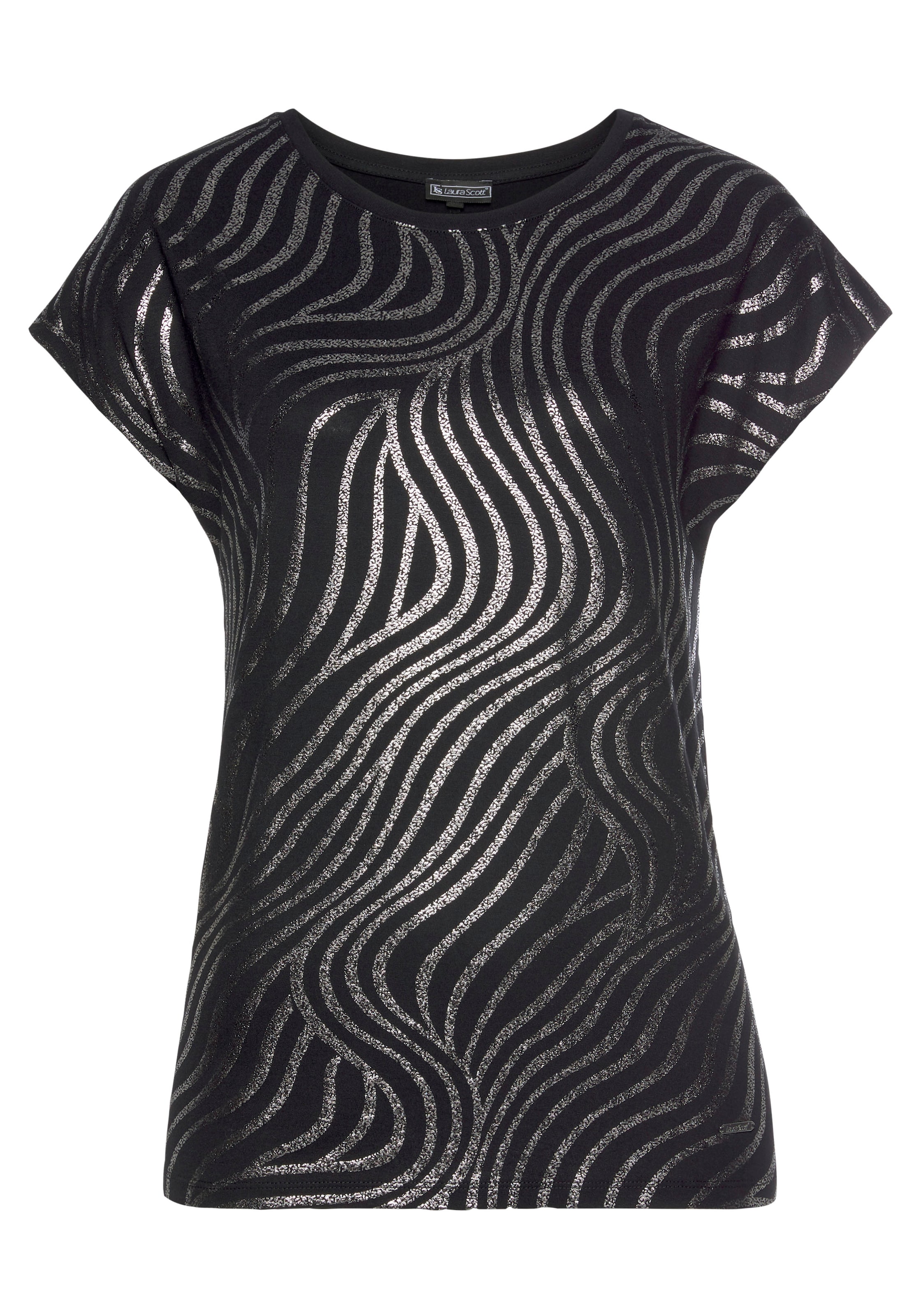 LAURA SCOTT Shirt in Black: front