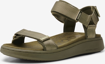 WODEN Sandals 'Line' in Green: front