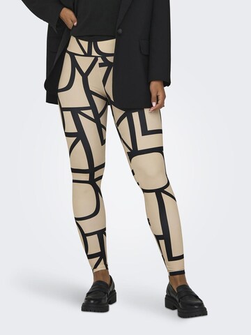 ONLY Skinny Leggings i beige: forside