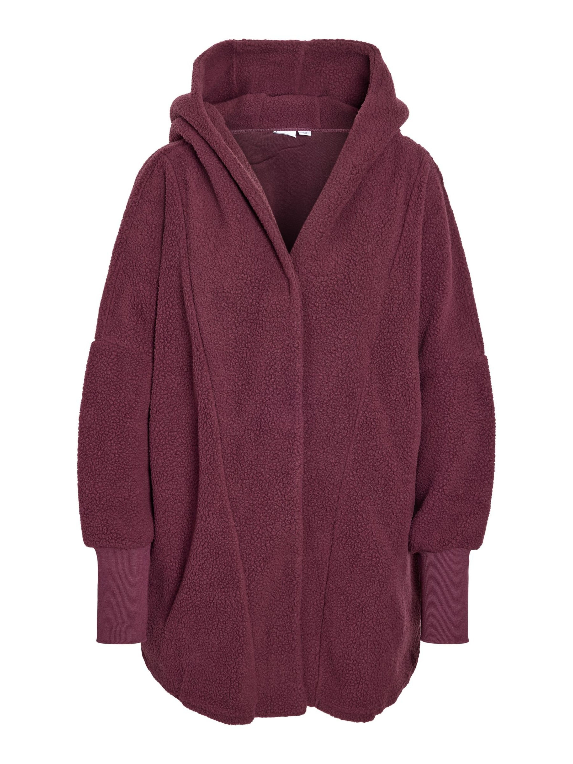 Noisy may Fleece jacket 'NMCOZY' in Red: front