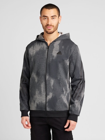 ADIDAS SPORTSWEAR - Sudadera con cremallera deportiva 'Future Icons' en gris: frente