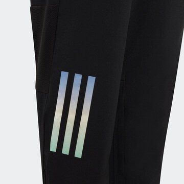 ADIDAS SPORTSWEAR Regular Workout Pants 'Aeroready 3-Stripes' in Black