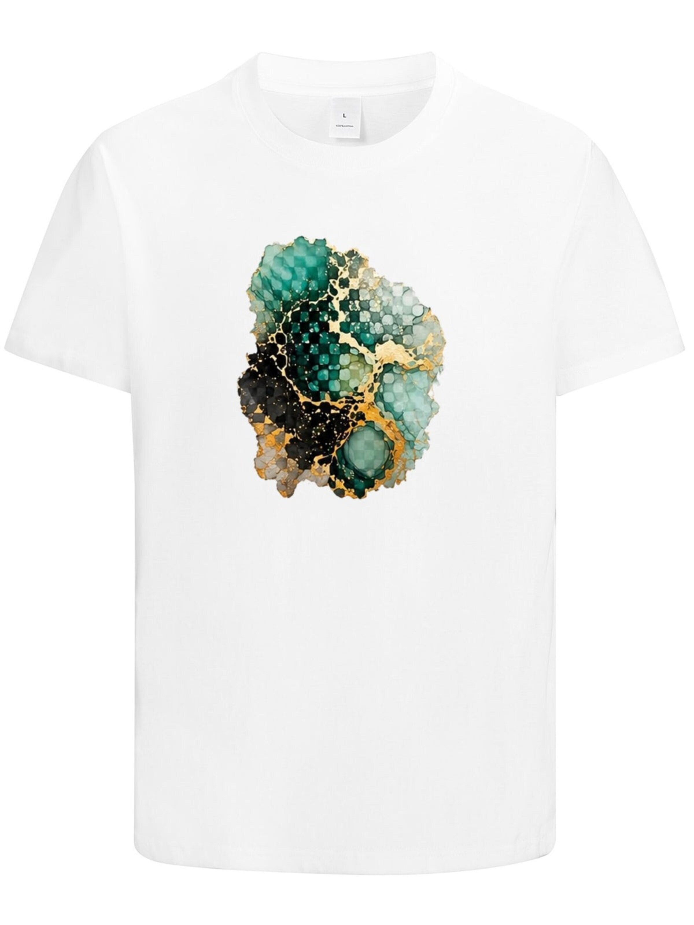 HUSKSWARE Shirt 'Grafik'‌‌‌‌ in Weiß: Vorderseite