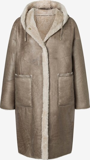 Werner Christ Lammfellmantel 'Aya' in beige / grau, Produktansicht