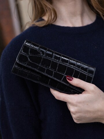 Cheval Firenze Portemonnaie 'COSMO CROC'‌‌‌‌‌‌‌‌‌ in Schwarz