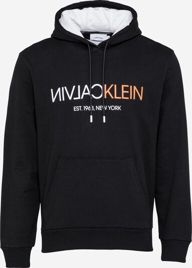 Calvin Klein Sweatshirt in de kleur Koraal / Zwart / Wit, Productweergave