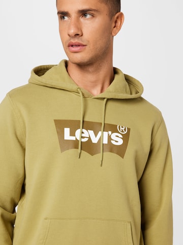 LEVI'S ® Dressipluus 'Standard Graphic Hoodie', värv roheline