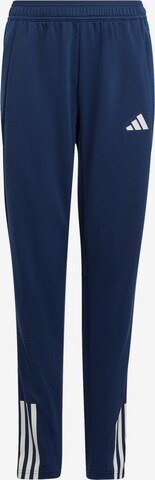ADIDAS PERFORMANCE Regular Workout Pants 'Tiro 23 Competition' in Blue: front