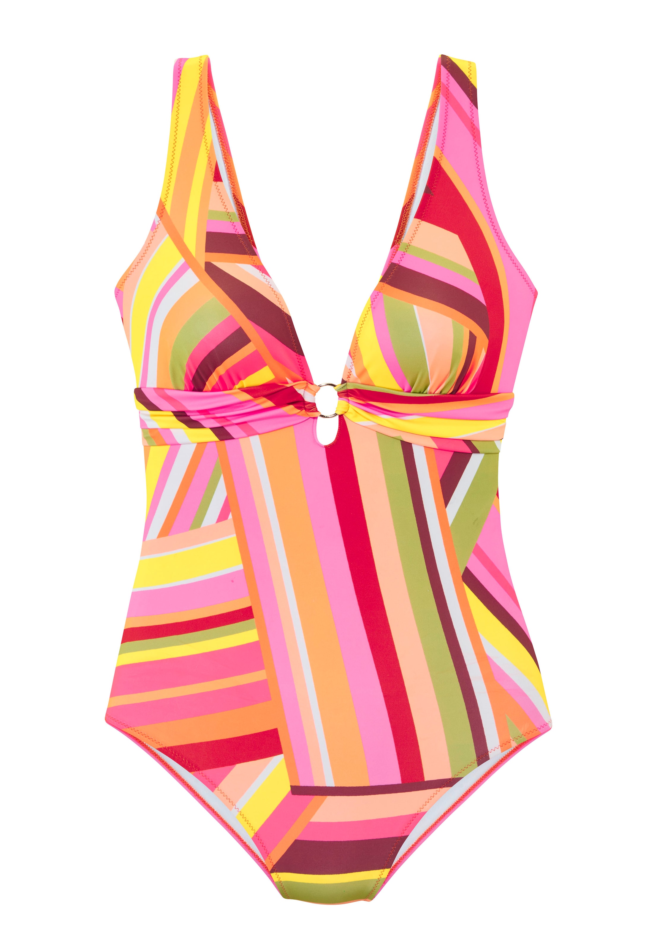 Bruno Banani LM Badeanzug in Pink: Vorderseite