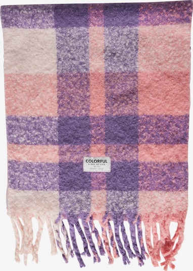 STREET ONE Schal in dunkellila / rosa / pastellpink, Produktansicht