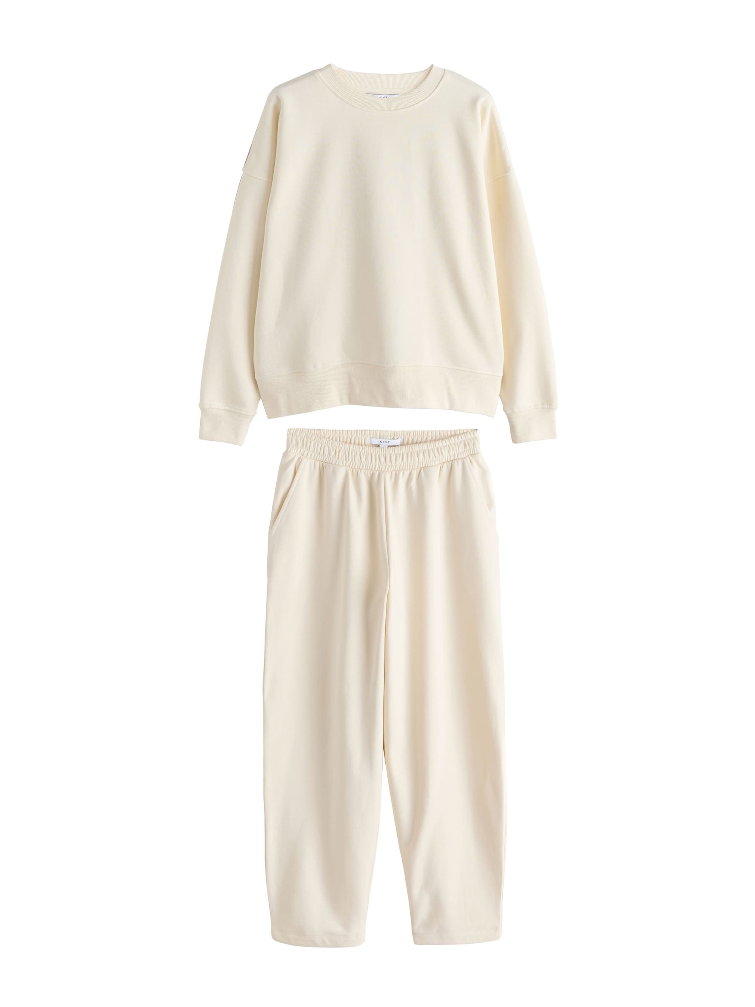 Next Joggingpak in Beige: voorkant