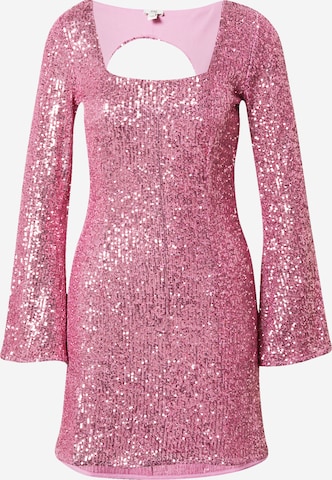 Robe de cocktail River Island en rose : devant