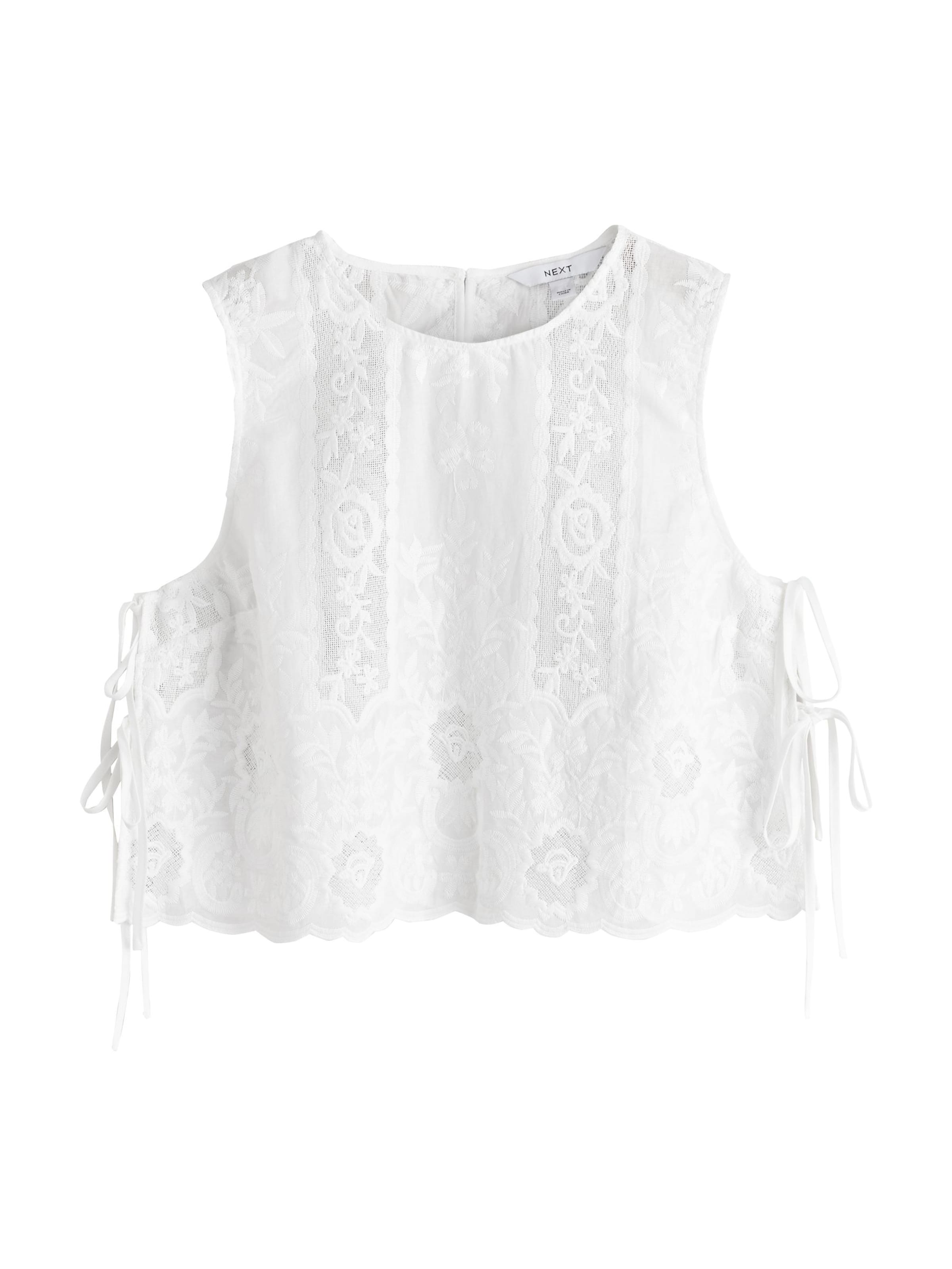 Next Blouse in Wit: voorkant