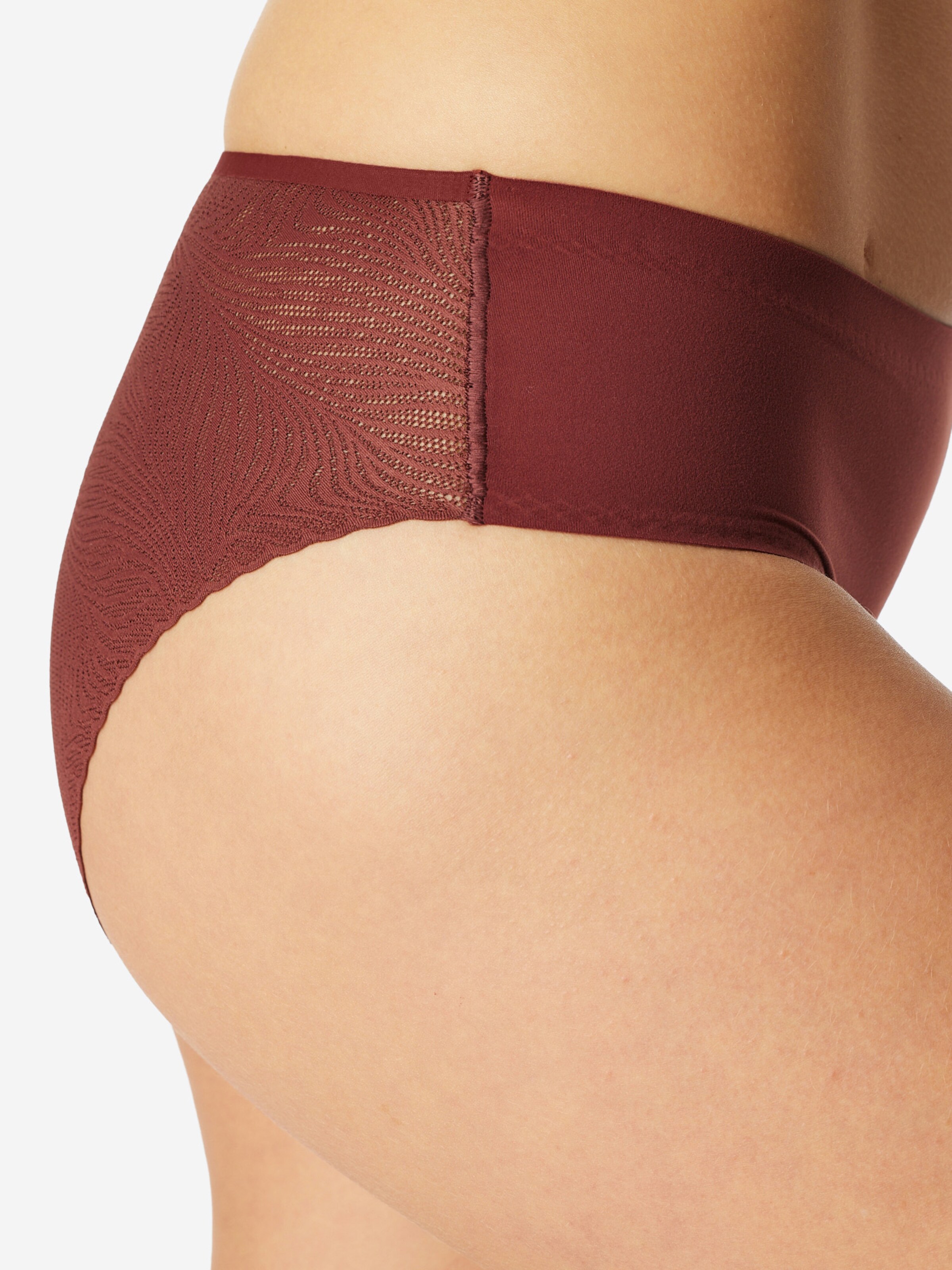 Slip ' Invisible Soft Lace ' SCHIESSER en rouge