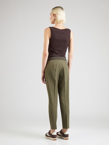 s.Oliver BLACK LABEL Конический (Tapered) Плиссированные брюки в Зеленый