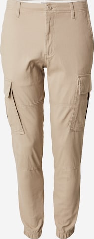 Tapered Pantaloni cargo 'JREBMICHAEL' di JJ Rebel in beige: frontale