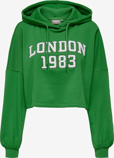 ONLY Sweatshirt 'TODDY' in Green / White, Item view