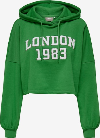 ONLY Sweatshirt 'TODDY' in Green: front