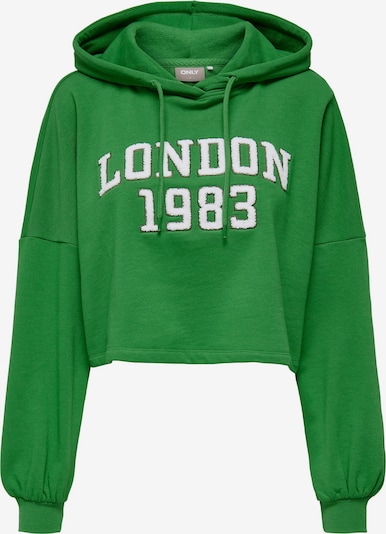 ONLY Sweatshirt 'TODDY' in Green / White, Item view