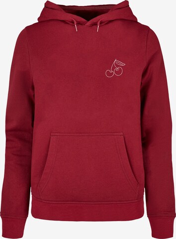 Merchcode Sweatshirt 'Cherry' in Rot: predná strana
