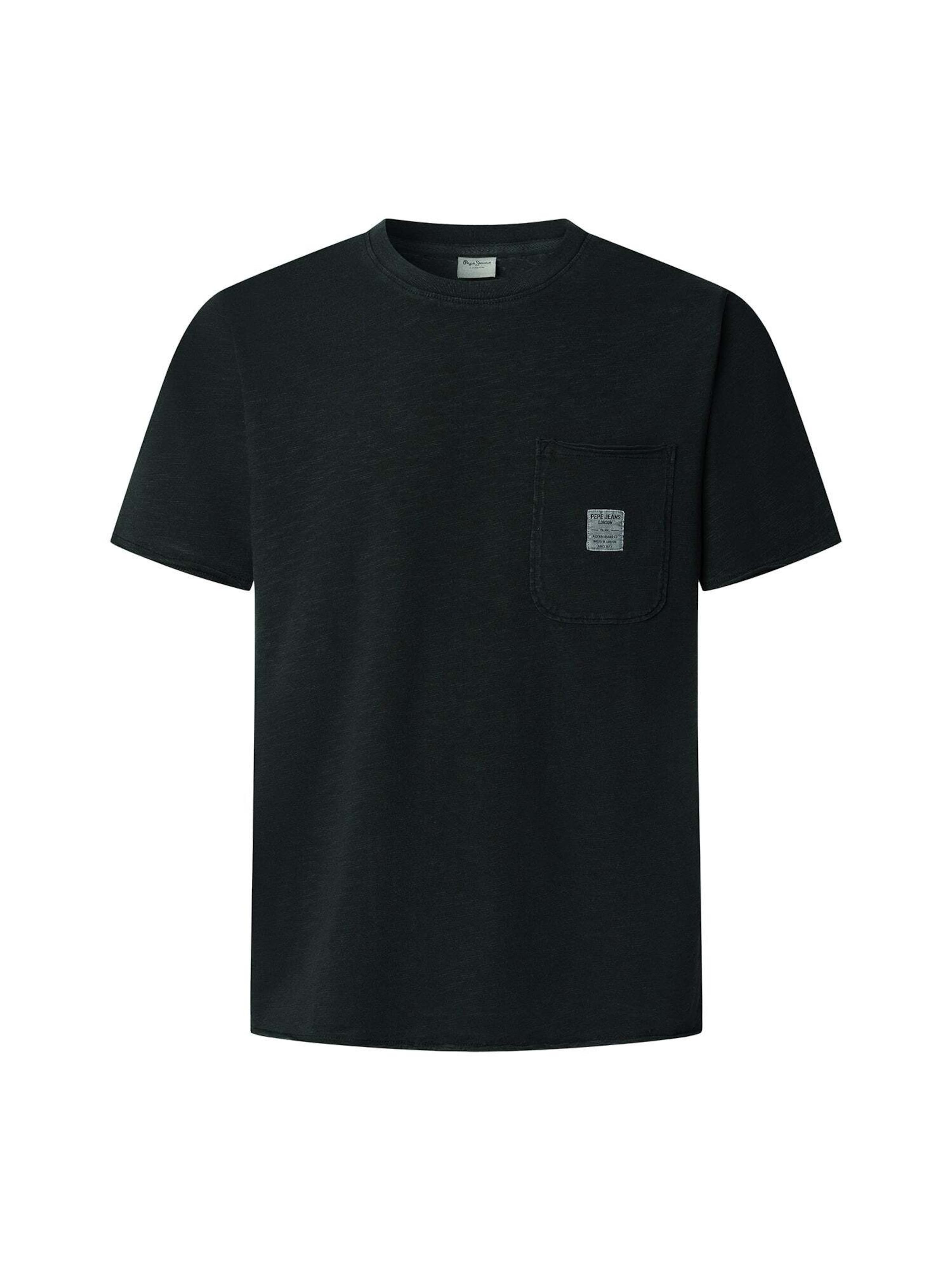 T-Shirt 'SUNDAY' Pepe Jeans en noir : devant