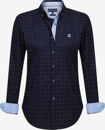 Sir Raymond Tailor Blouse 'Derry' in Blue: front