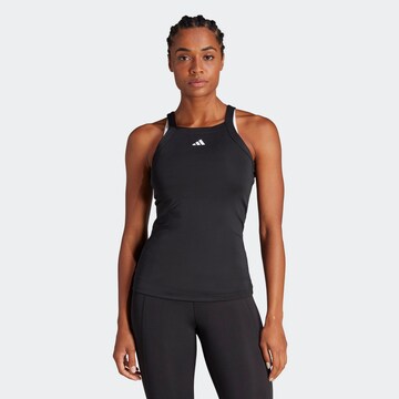 Sport top 'Essentials' de la ADIDAS PERFORMANCE pe negru: față