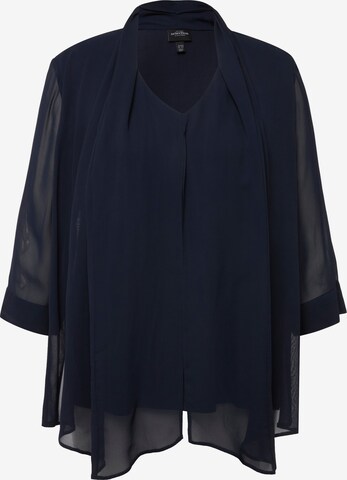 Ulla Popken Blouse in Blauw: voorkant