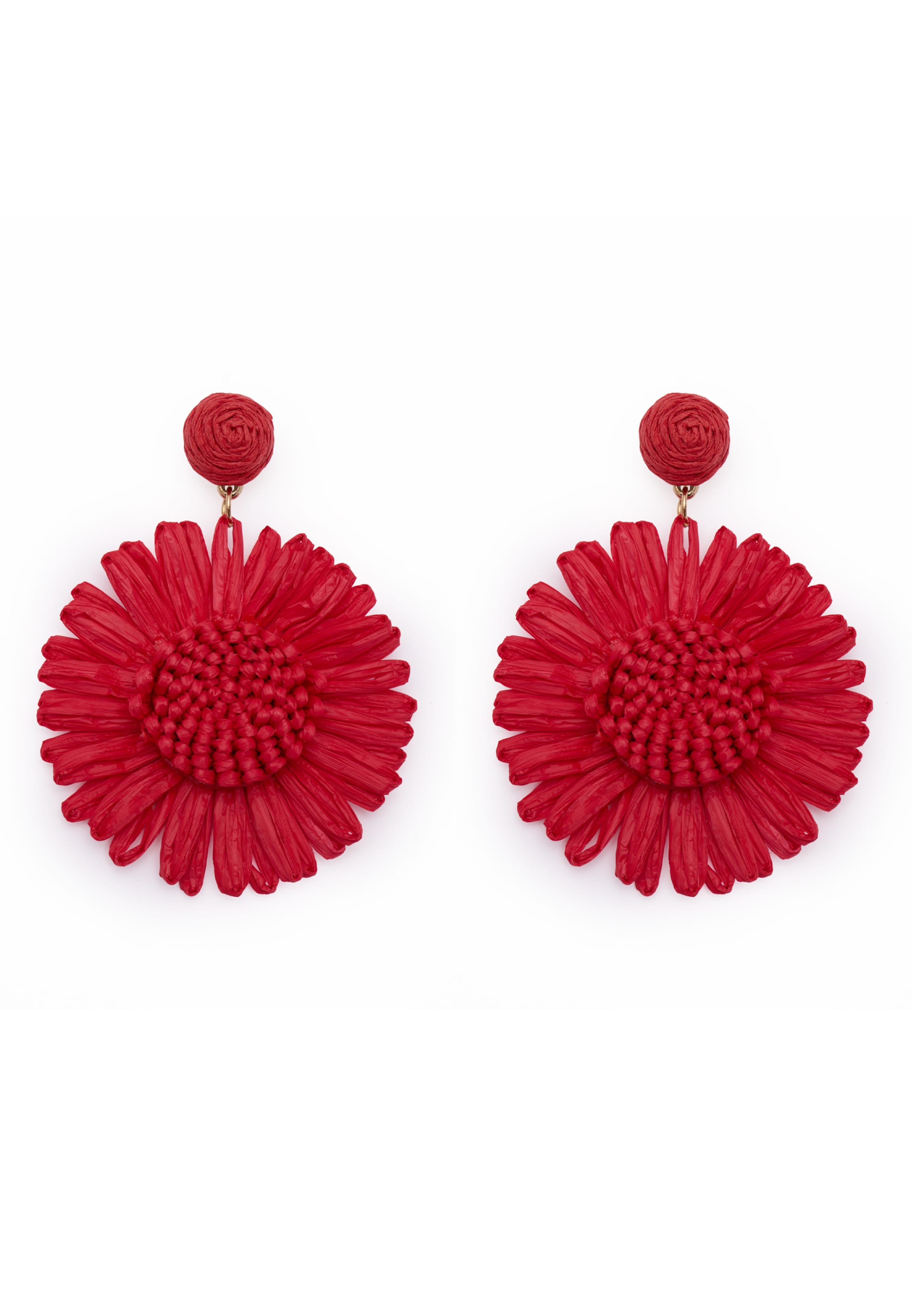 IZIA - Pendientes en rojo: frente