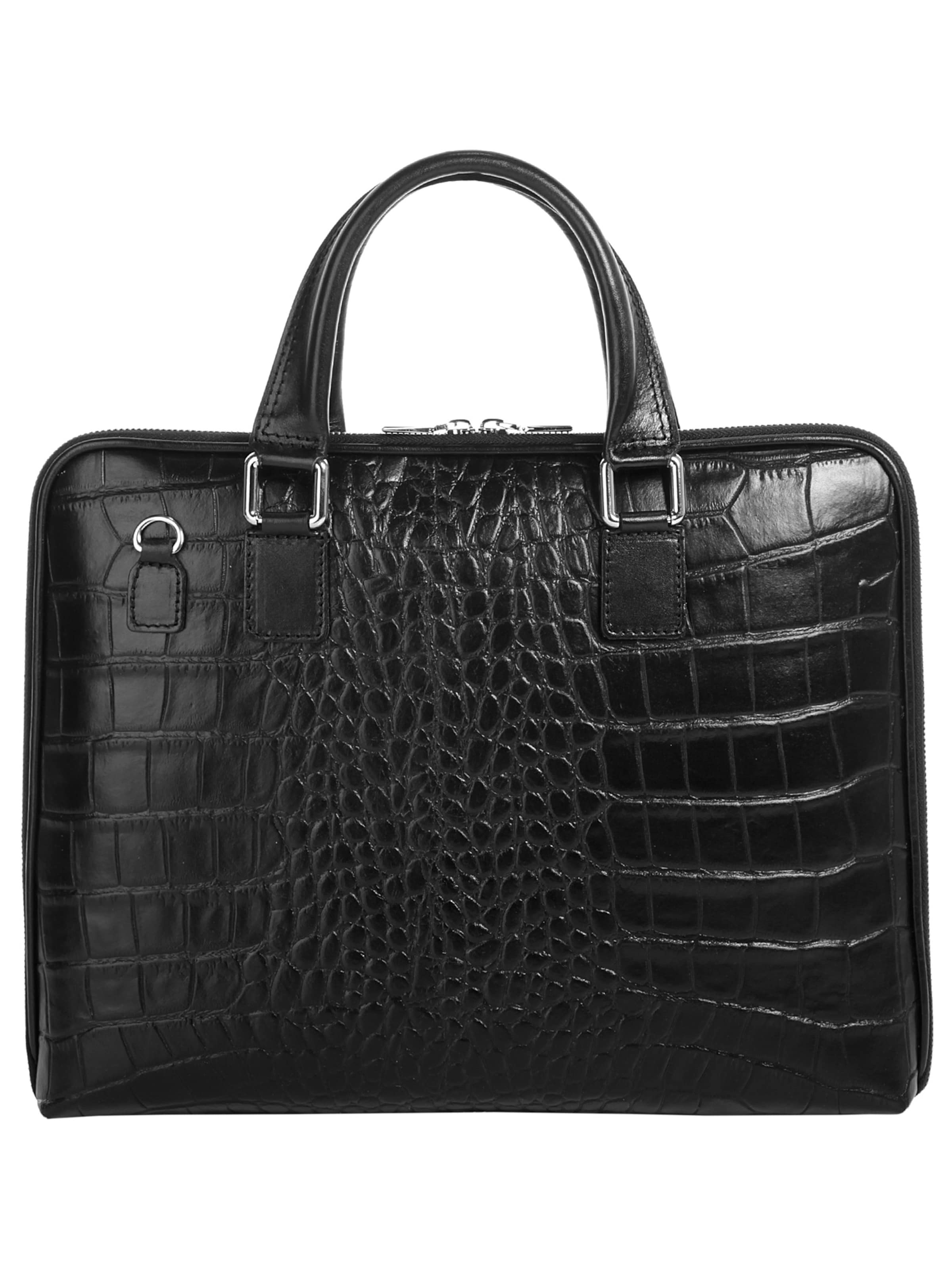 Cluty Briefcase in Black: front
