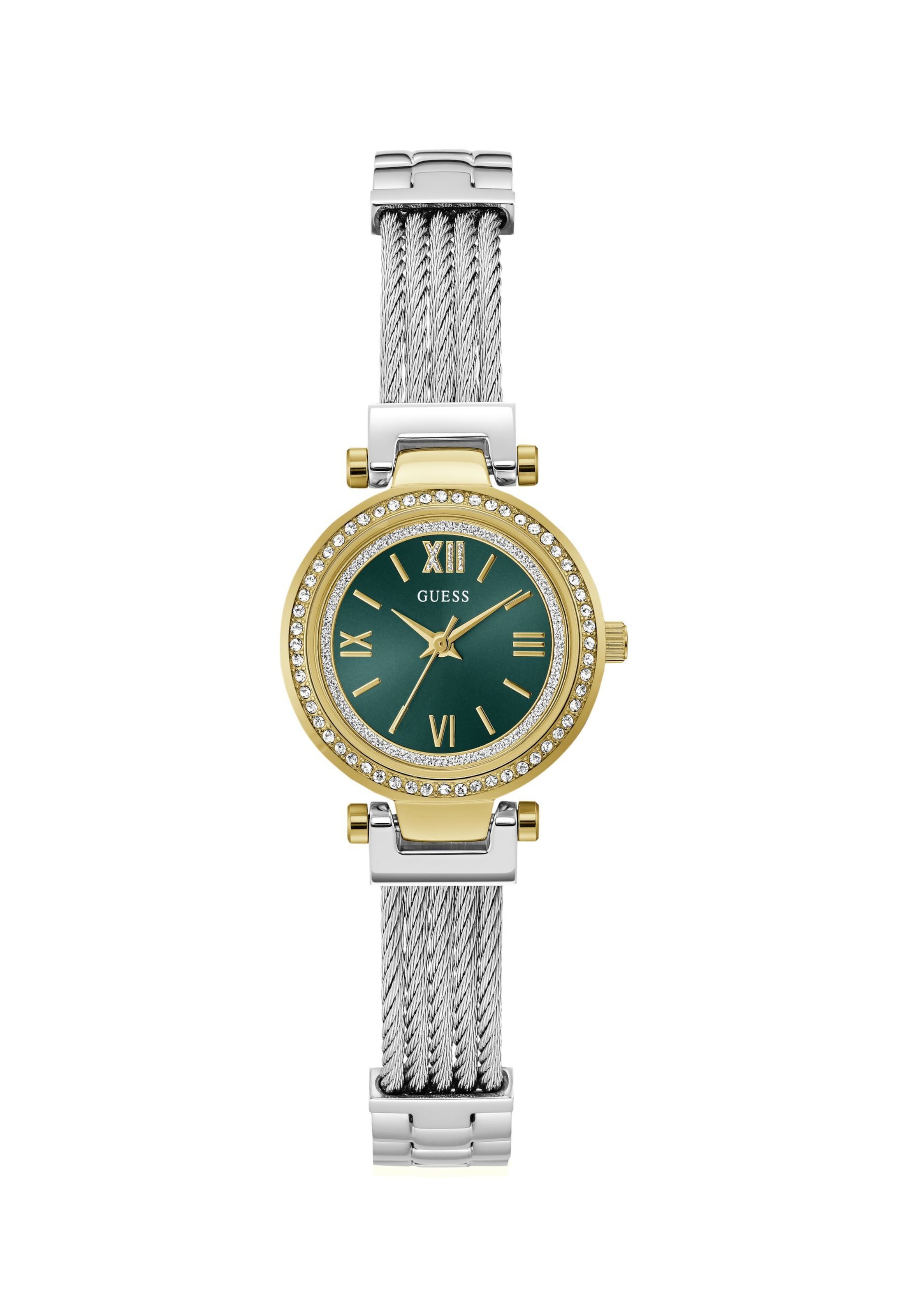 Orologio analogico 'SOHO' di GUESS in argento: frontale